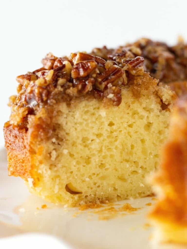 Best Bundt Cakes: Pecan Upside Down Bundt Cake recipe featured by Practically Homemade
