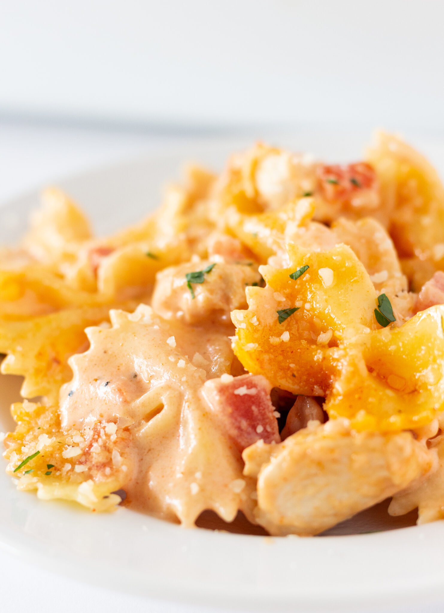 Easy Cajun Chicken Pasta Casserole, a Fall Recipe featured by top US food blogger, Practically Homemade