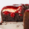 Cherry Cheesecake Chocolate Bundt Cake | Practically Homemade