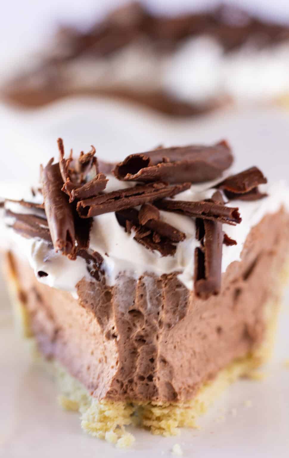 Chocolate Mousse Pie with Pudding Mix | Practically Homemade