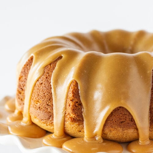 Peanut Butter Texas Sheet Cake Bundt Cake | Practically Homemade