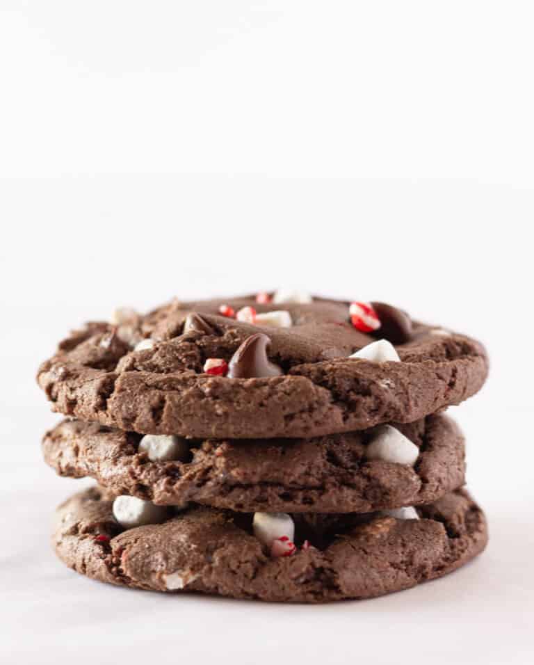 Easy Hot Cocoa Peppermint Cookies Recipe with a Cake Mix