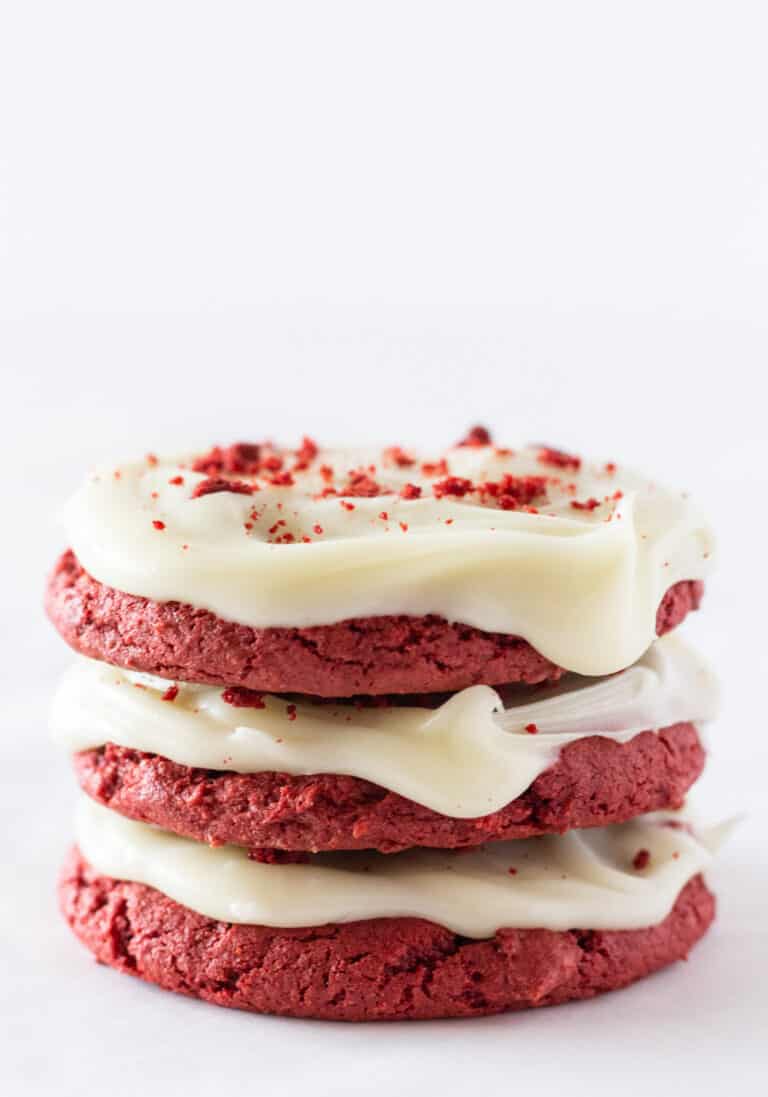 Red Velvet Sheet Cake Cookies Recipe with a Cake Mix