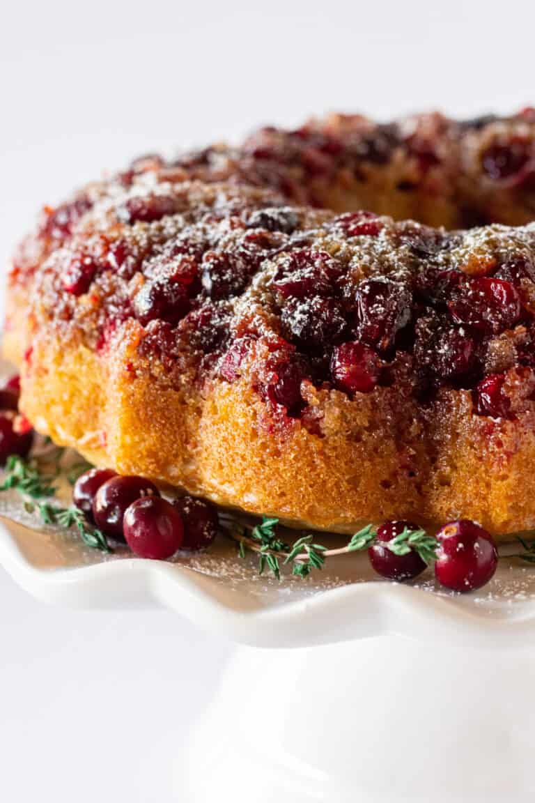 Easy Cranberry Upside Down Bundt Cake Practically Homemade