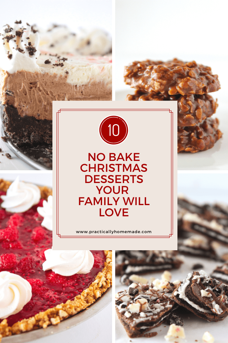 Best No Bake Christmas Desserts by top US dessert blogger, Practically Homemade