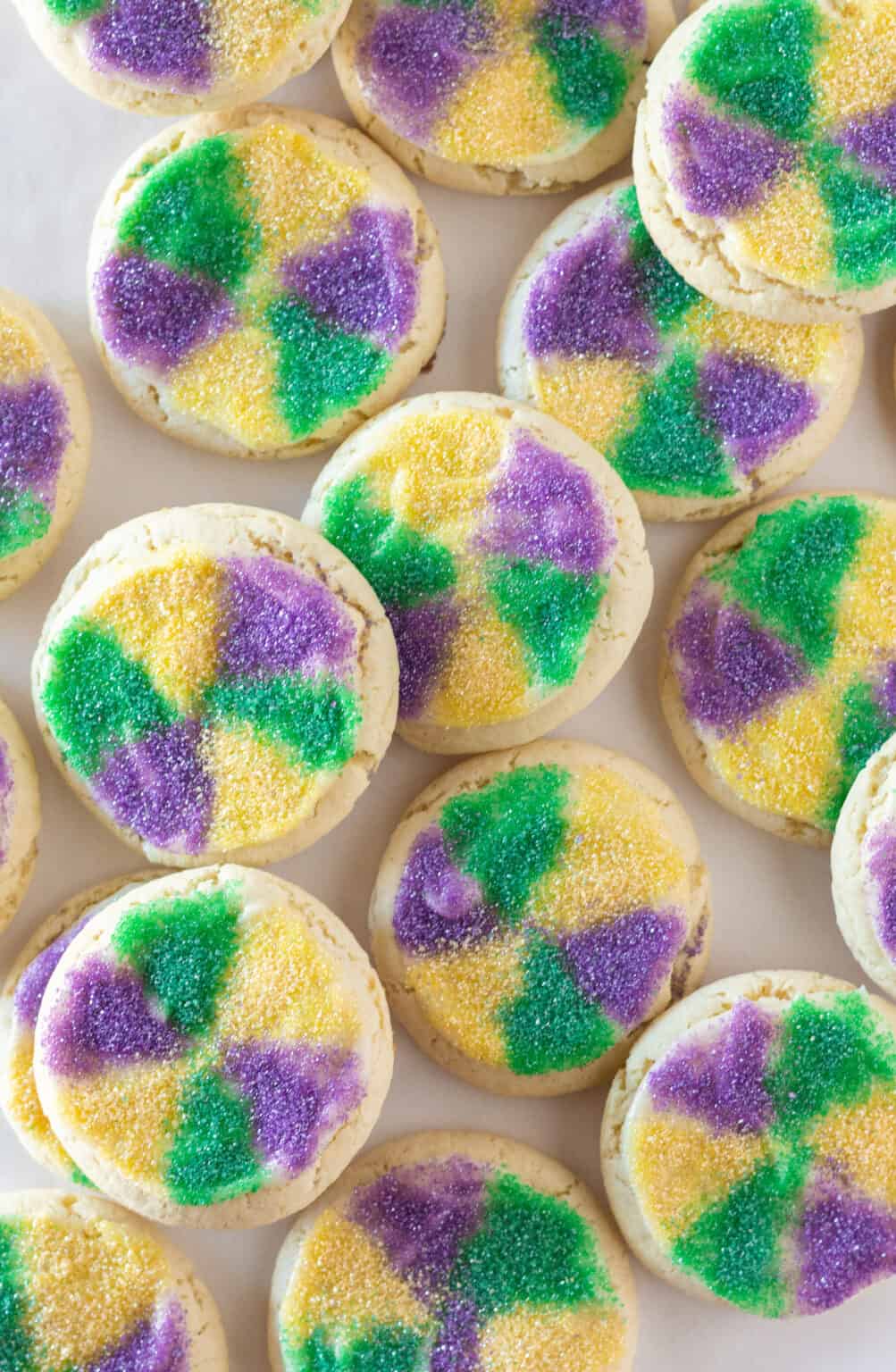 mardi grass cookies