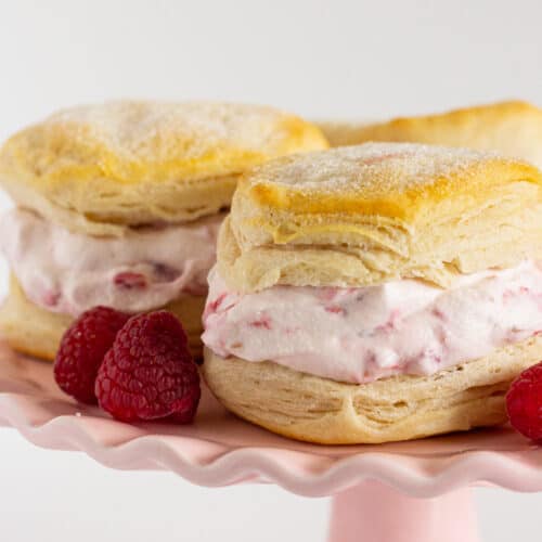 Easy Raspberry Shortcake, the perfect spring dessert recipe by Practically Homemade