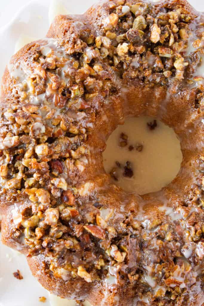 Best Bundt Cakes: Baklava Bundt Cake recipe featured by Practically Homemade