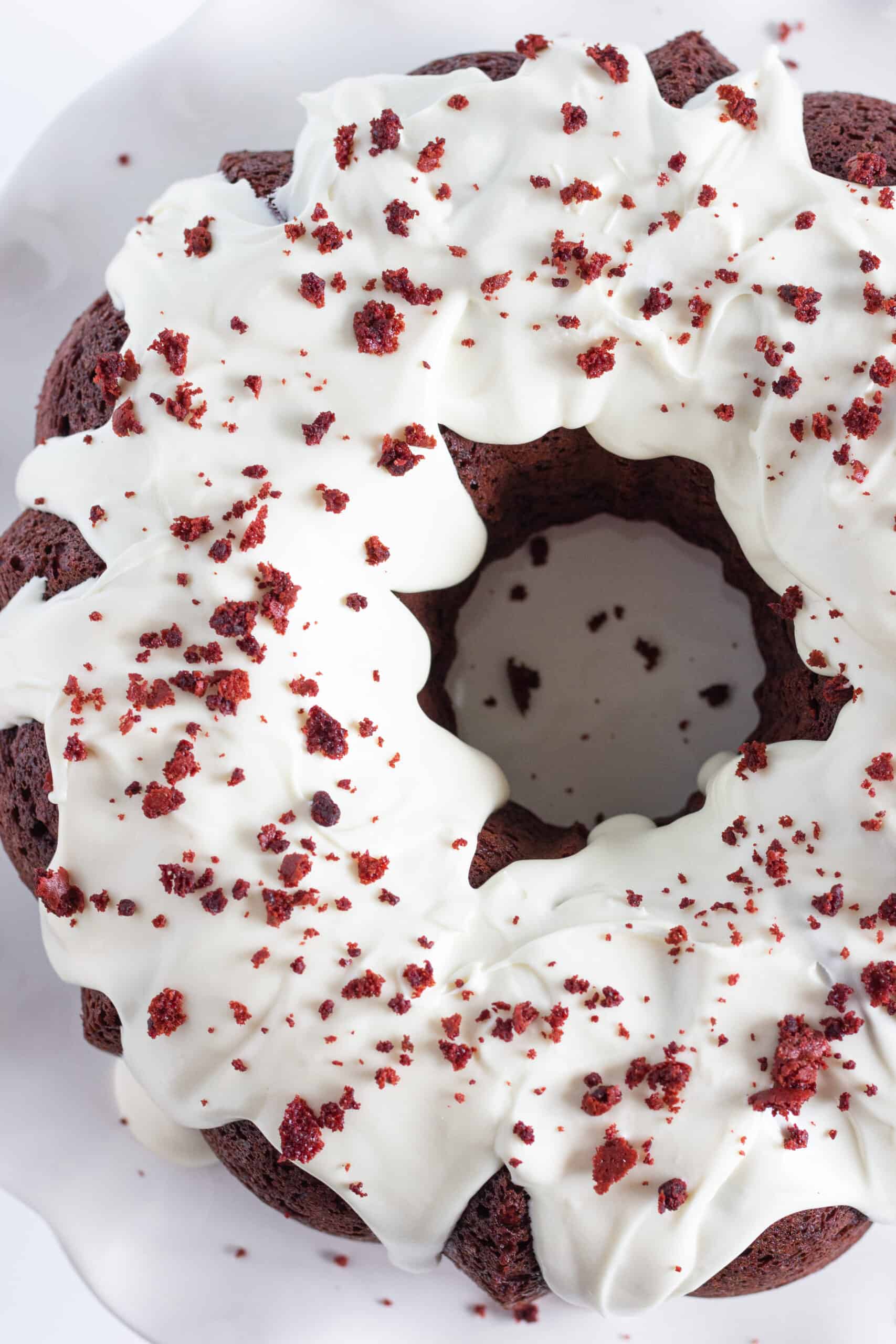Easy Red Velvet Bundt Cake recipe, by Top US dessert blog Practically Homemade