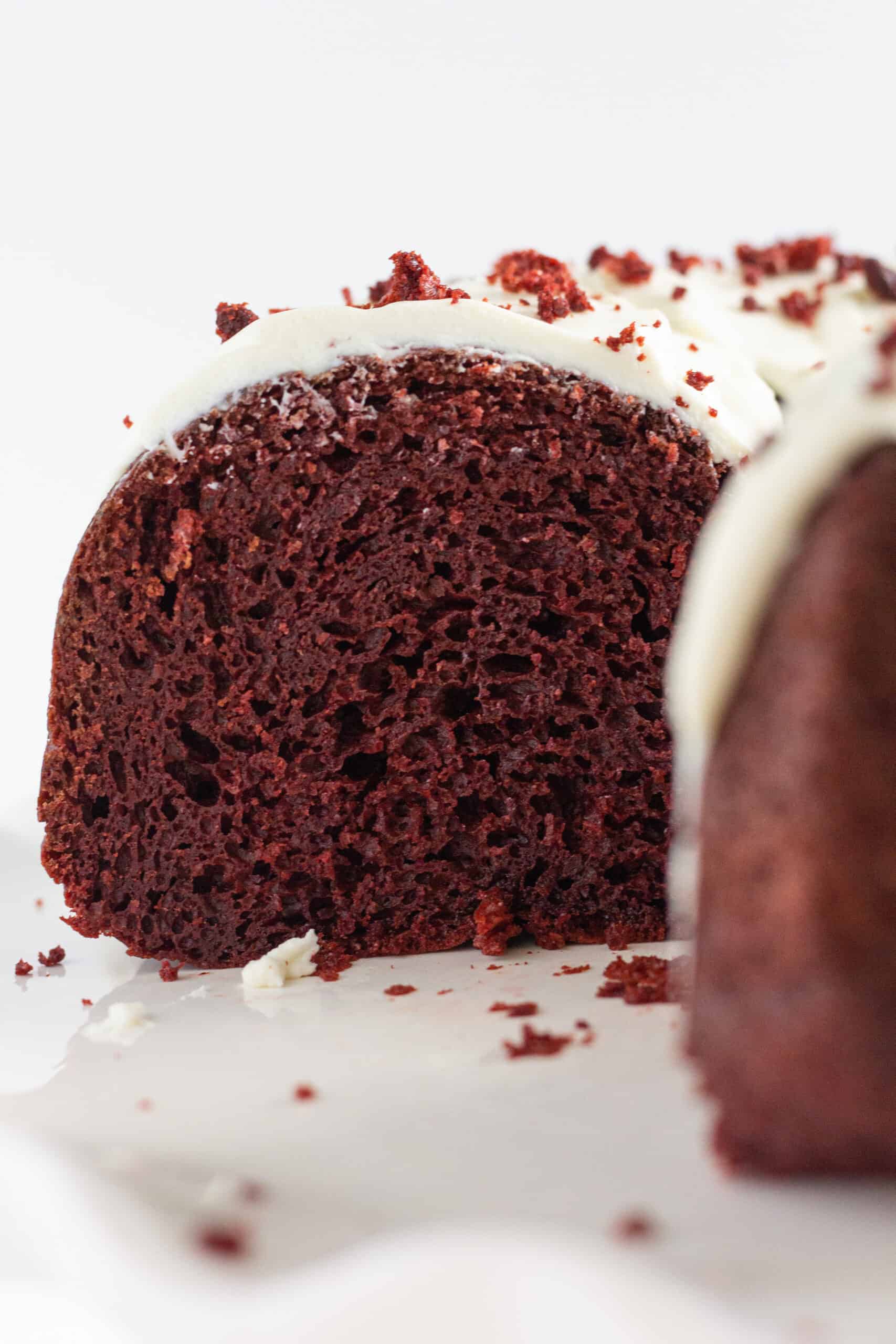 Easy Red Velvet Bundt Cake recipe, by Top US dessert blog Practically Homemade