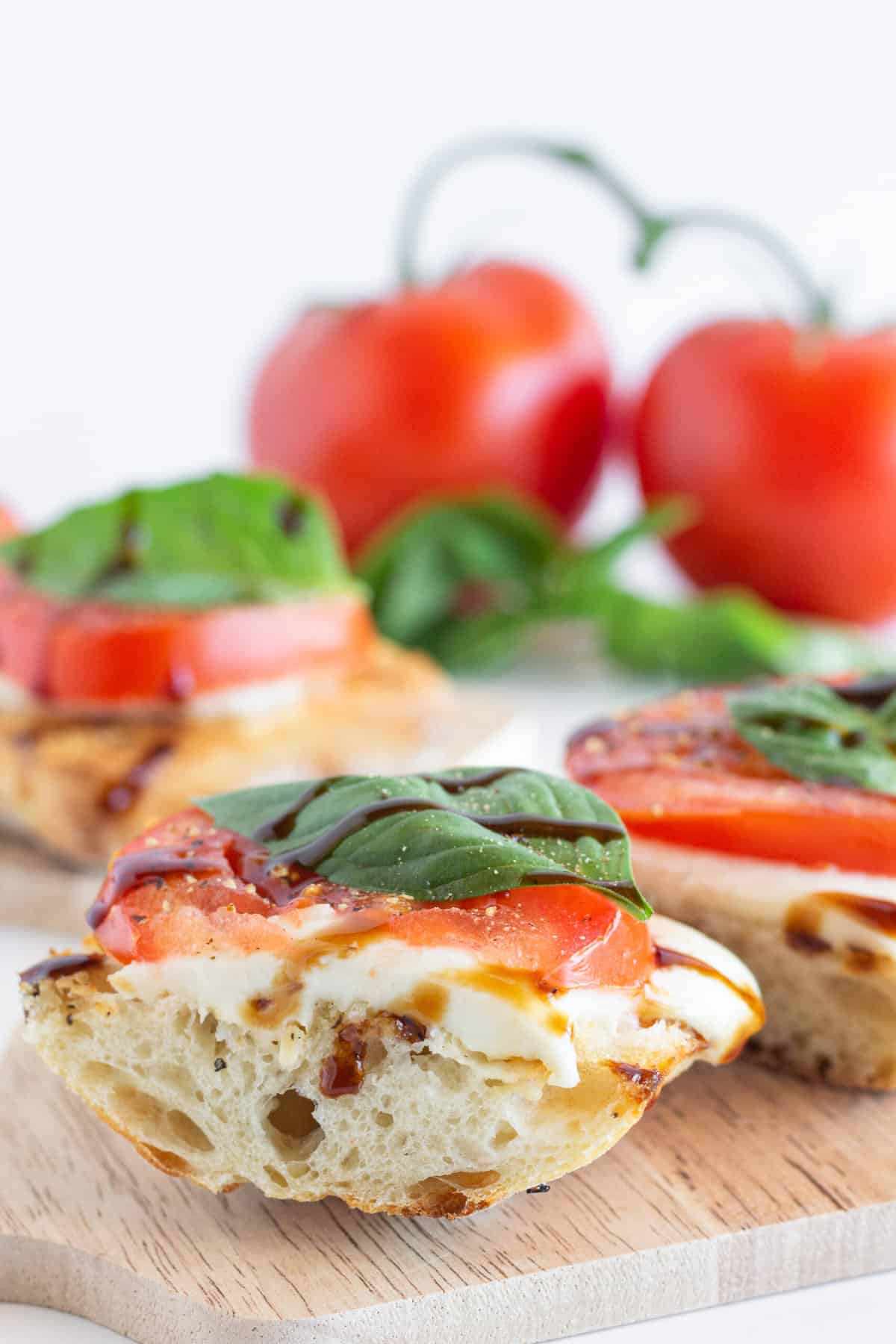 Caprese Toast Recipe, by Top US food blog Practically Homemade