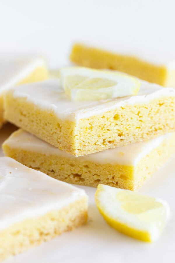 Easy Lemon Cookie Bars - Practically Homemade