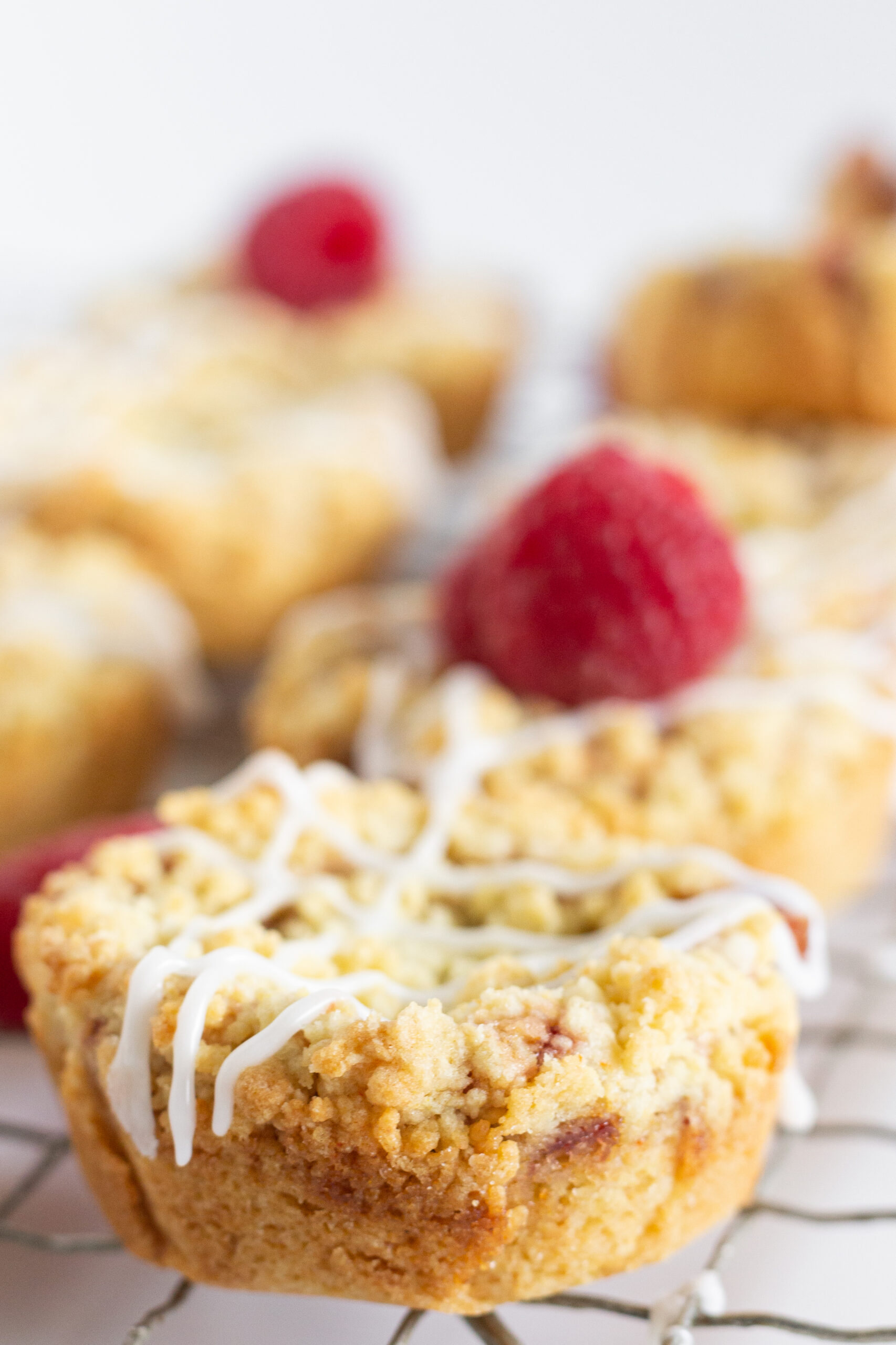 Easy Raspberry Crumble Cookies, by Top US Cookie blog Practically Homemade