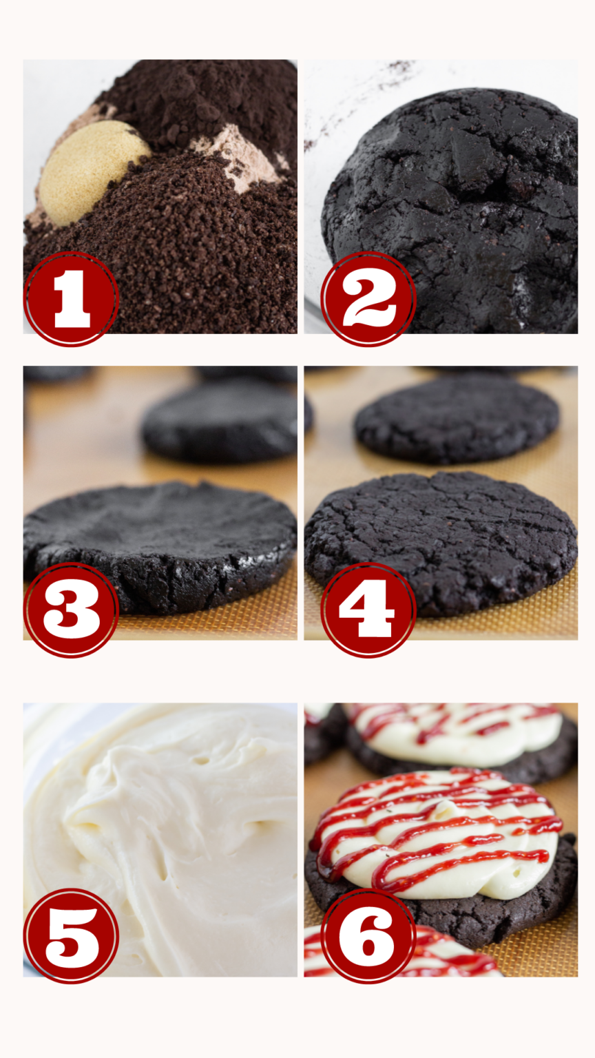 Easy Crumbl Copycat Oreo Raspberry Cheesecake Cookies - Practically ...