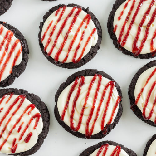Easy Crumbl Copycat Oreo Raspberry Cheesecake Cookies - Practically ...