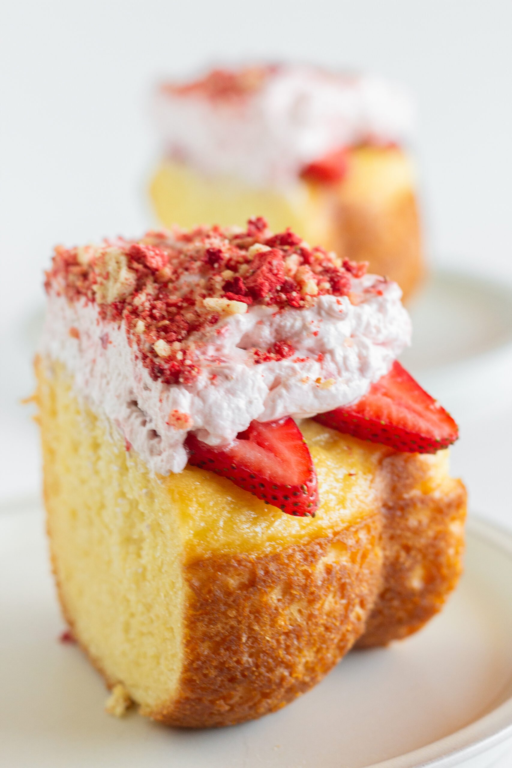Easy Strawberry Shortcake Crunch Cake, by Top US dessert blog Practically Homemade