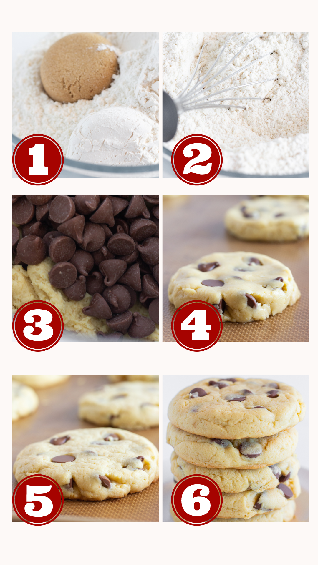 Steps for making Easy Chocolate Chip Cake Mix Cookies, by Top US Cookie blog Practically Homemade