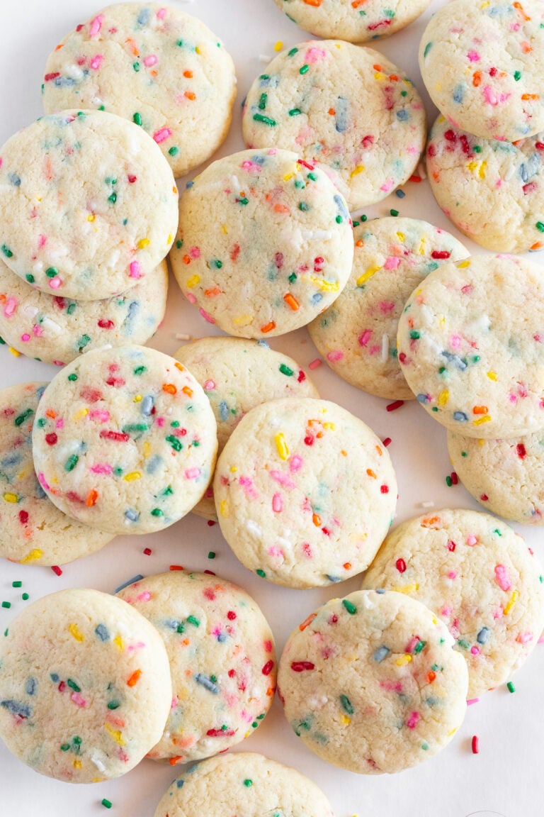 Easy Sprinkle Sugar Cookies with a Cake Mix