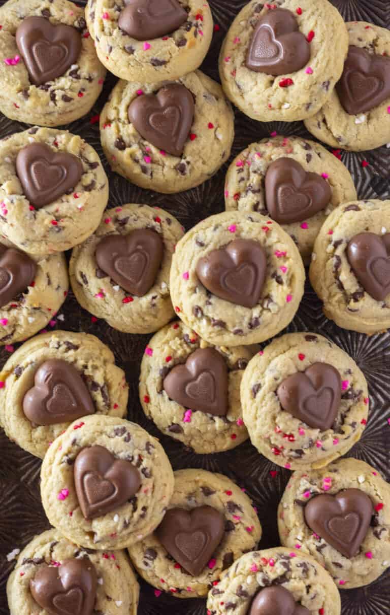 Valentine’s Day Chocolate Chip Cookies