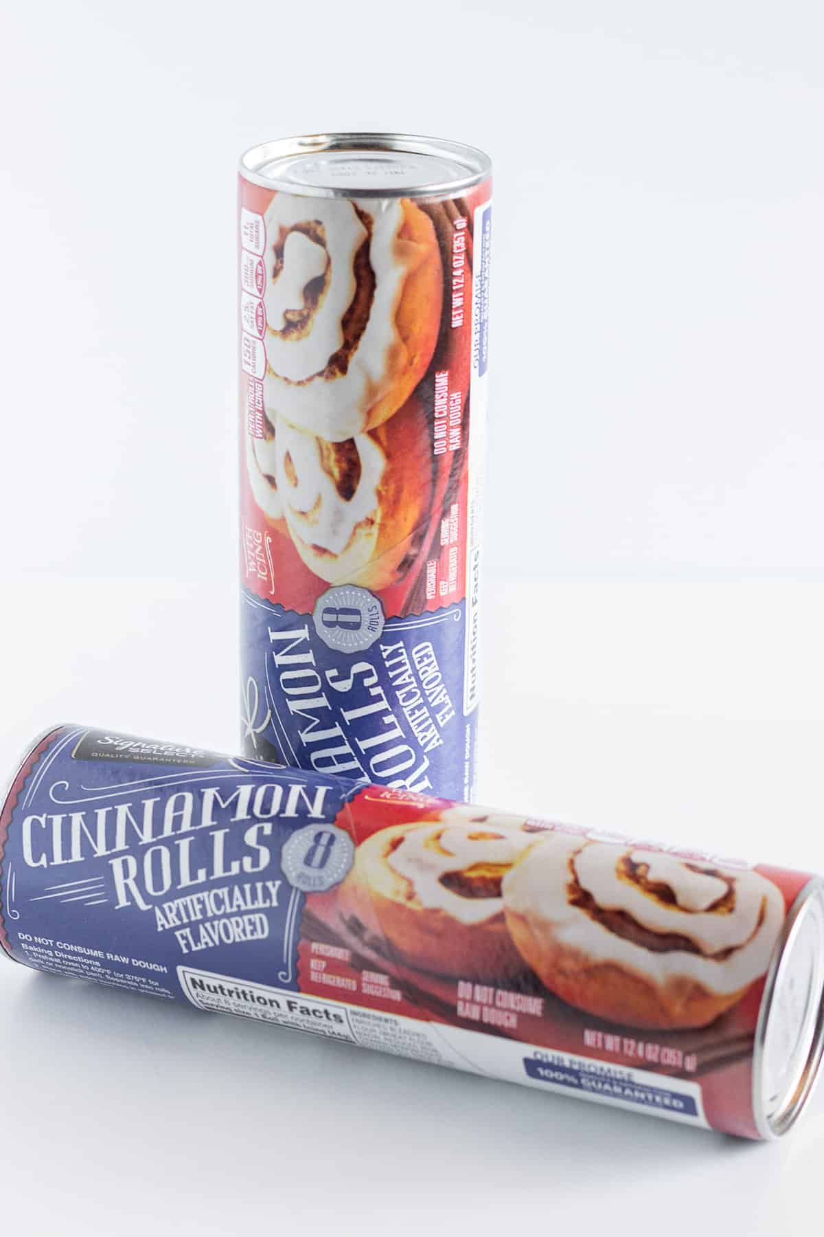 A photo of the one ingredient you need to make a bunny cinnamon roll, refrigerated cinnamon rolls.