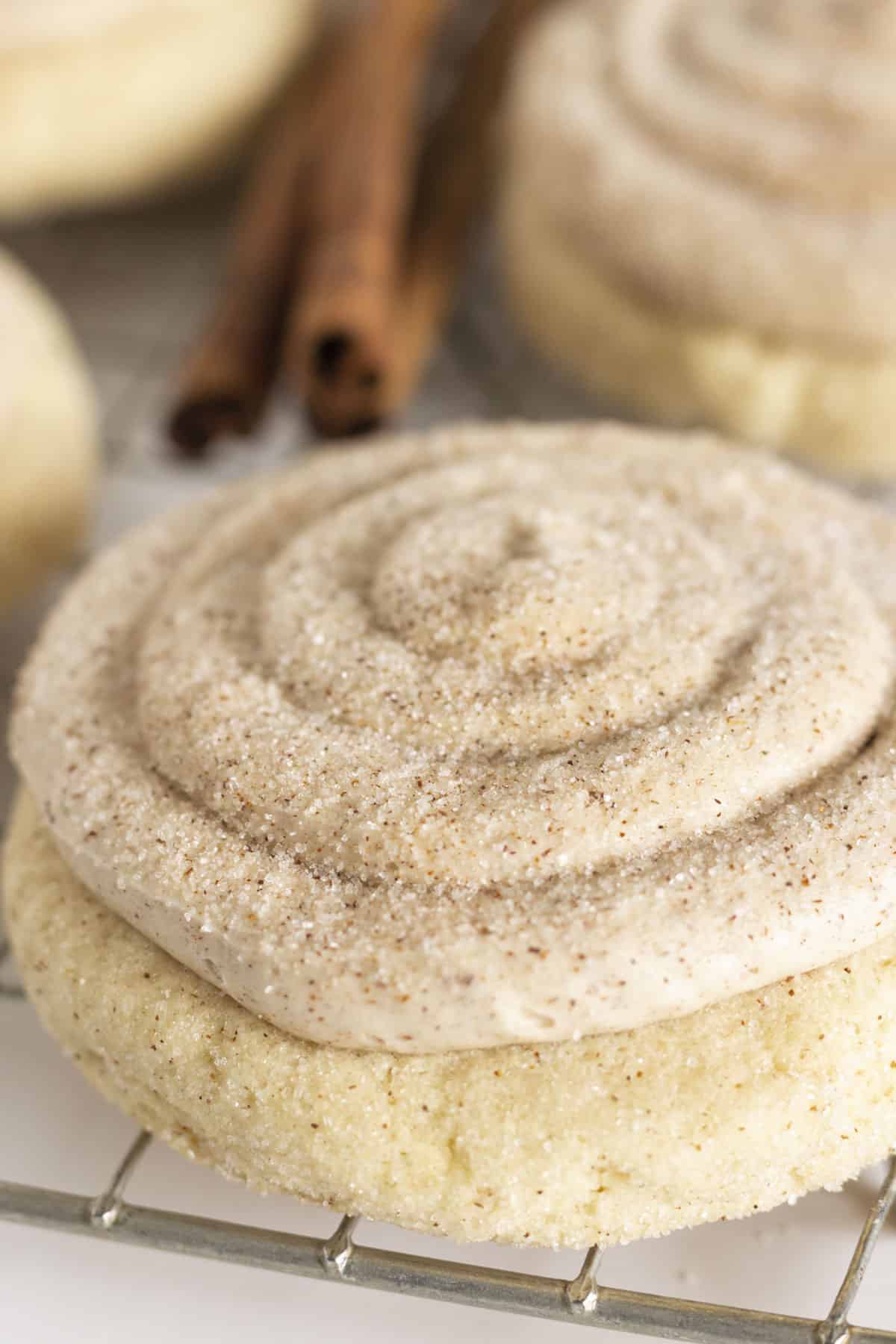 Cinnamon and sugar flavored cake mix cookies will remind you of a churro.