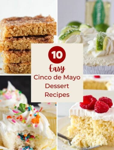 A collage of 4 of the 10 dessert recipes you need to make.