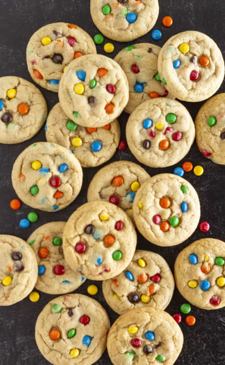 The Best Chewy Mini M&M Cookies Recipe