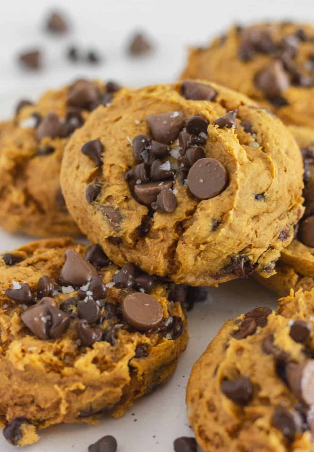 Pumpkin Chocolate Chip Cookies With Cake Mix Practically Homemade