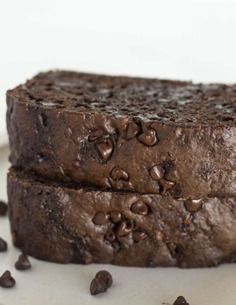 Easy Double Chocolate Zucchini Bread with a Cake Mix