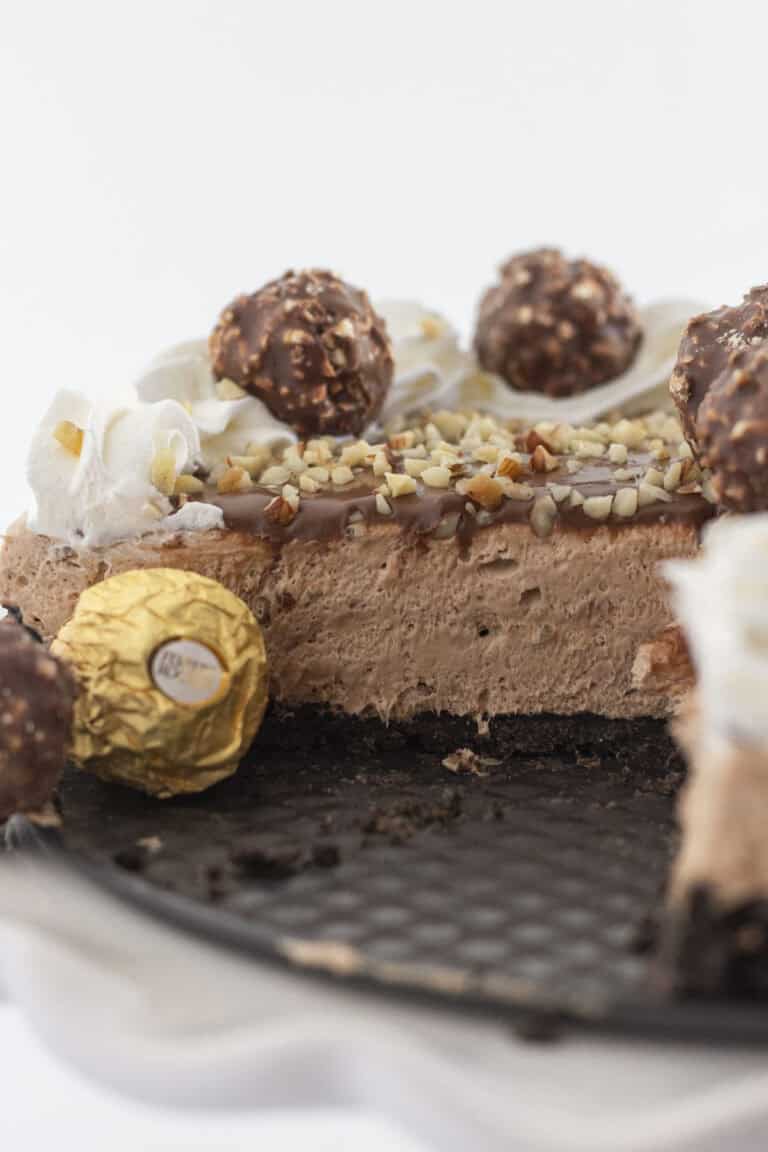 The Best No-Bake Ferrero Rocher Cheesecake