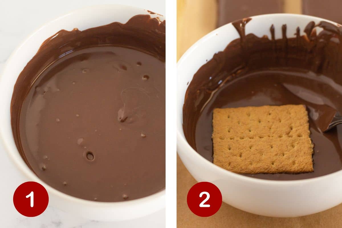 Quick Chocolate Covered Graham Crackers Recipe - Practically Homemade