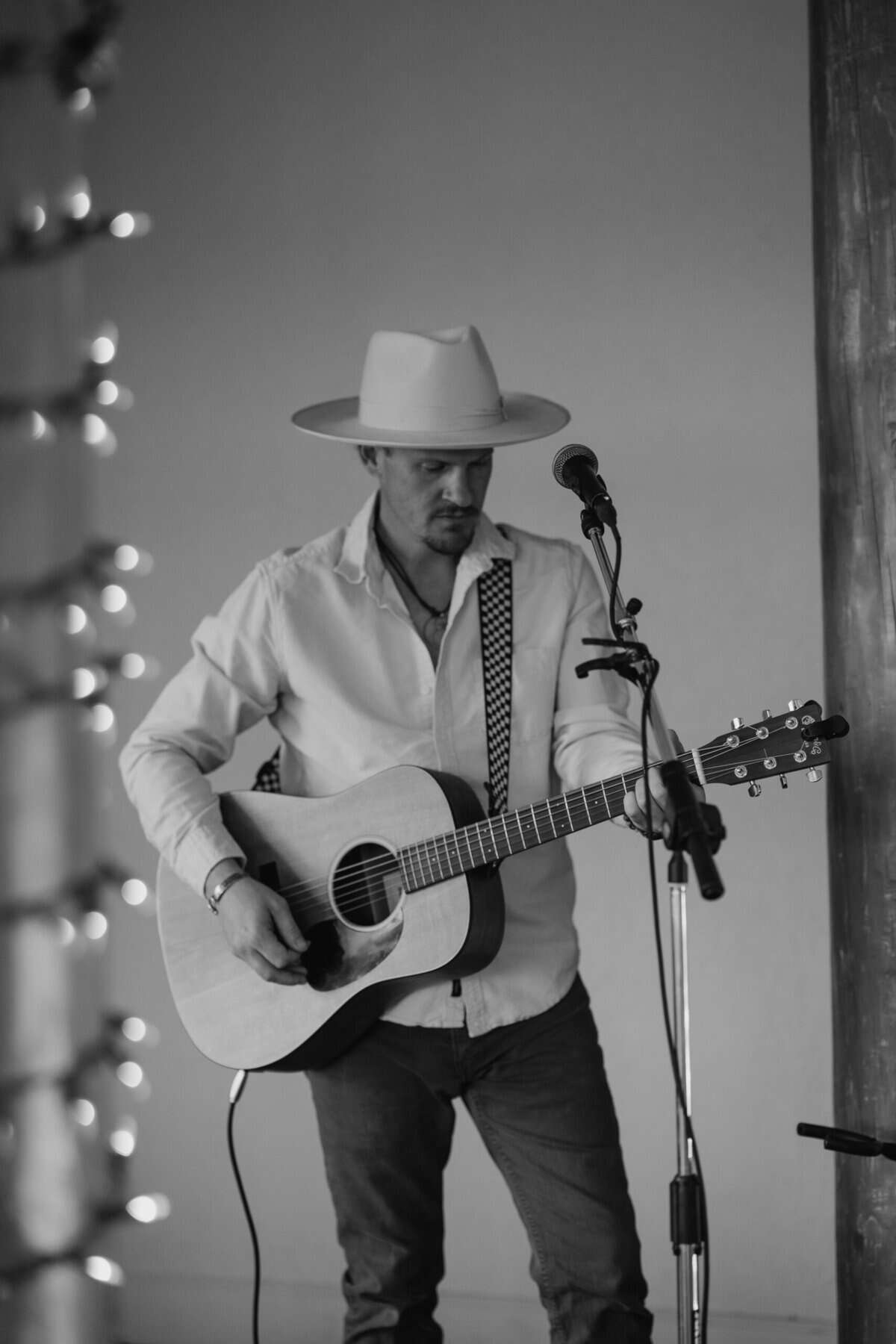 Our friend playing live music.