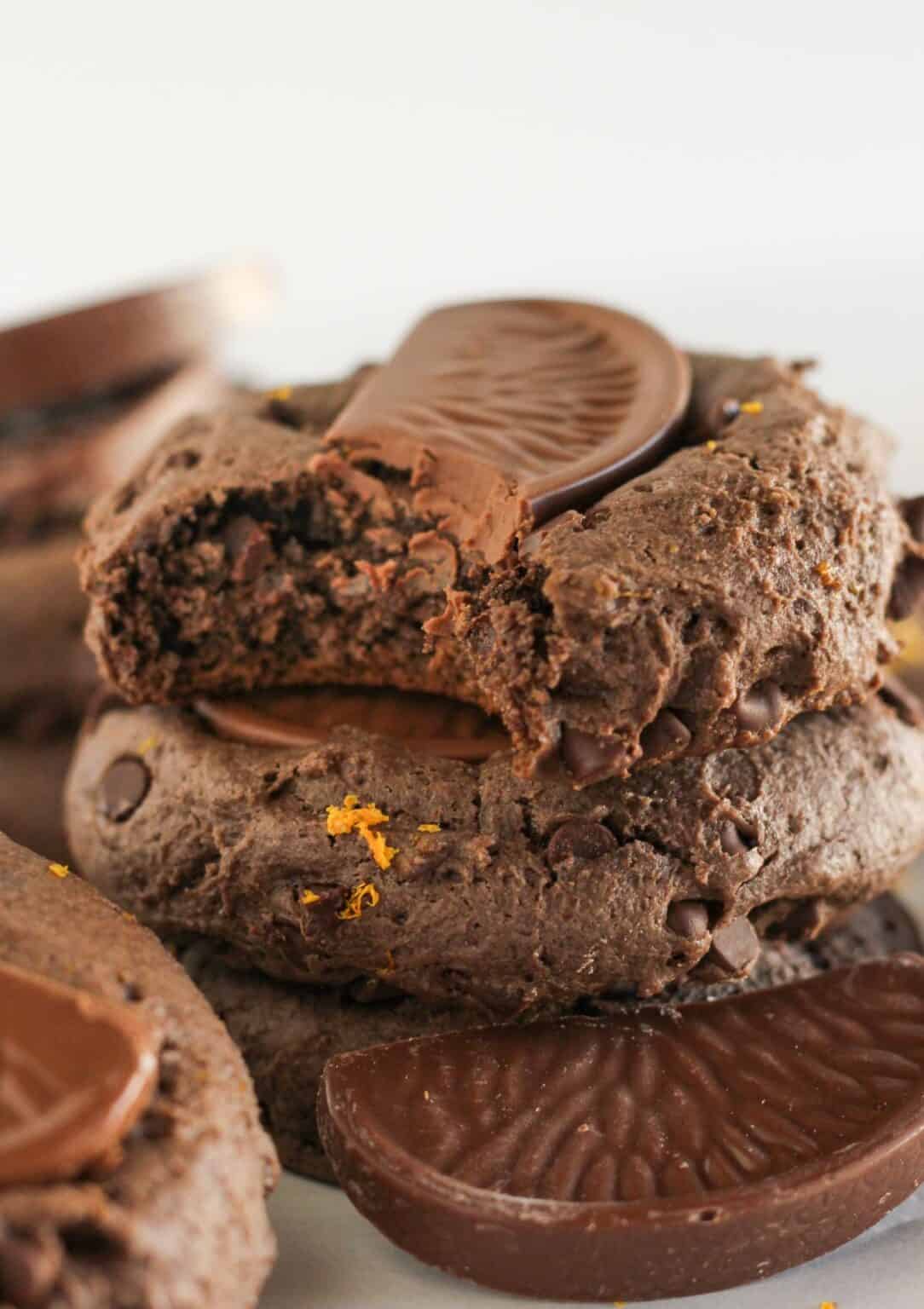 Chocolate Orange Cookies {Easy Cake Mix Recipe} - Practically Homemade