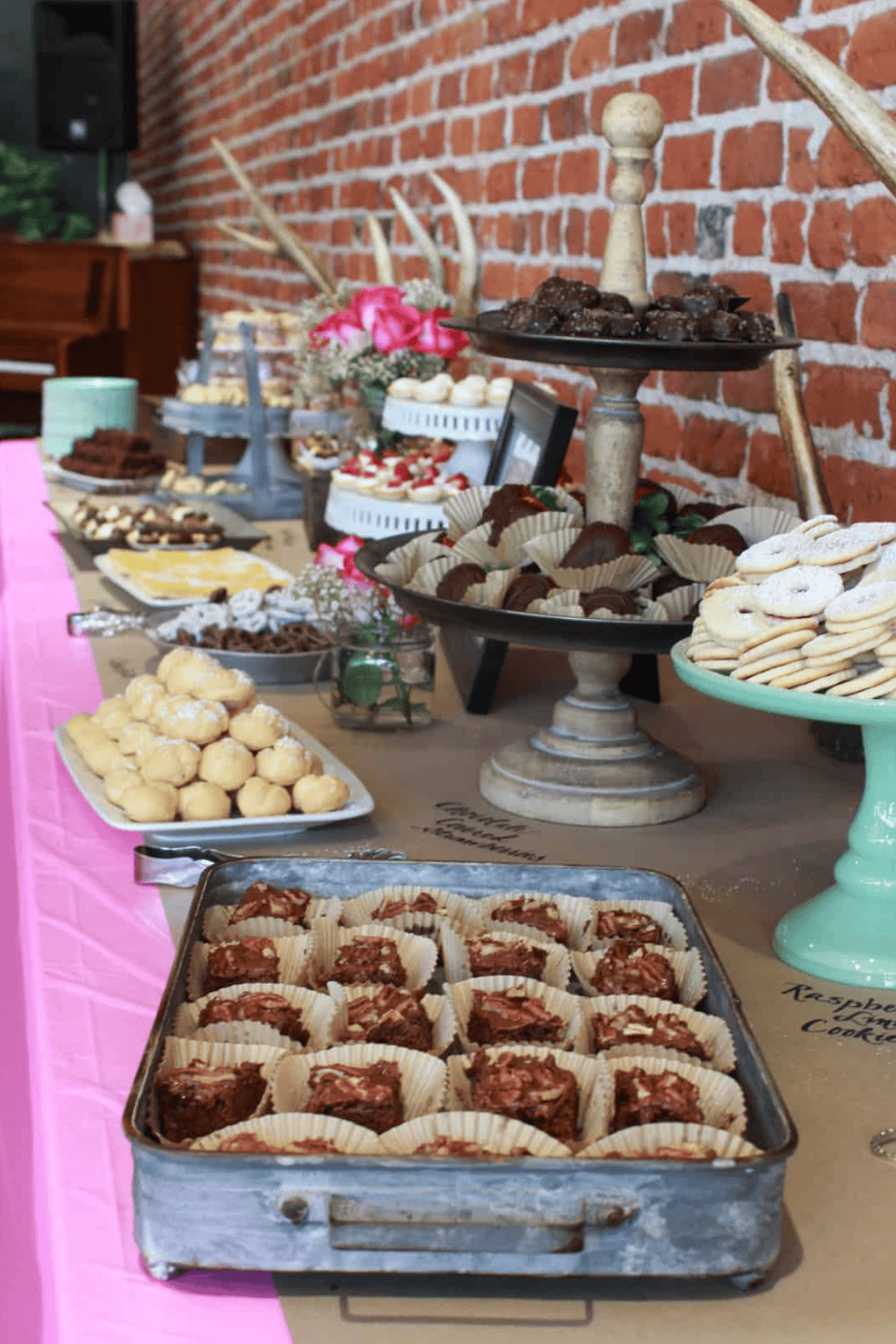 A table full of food for a party.