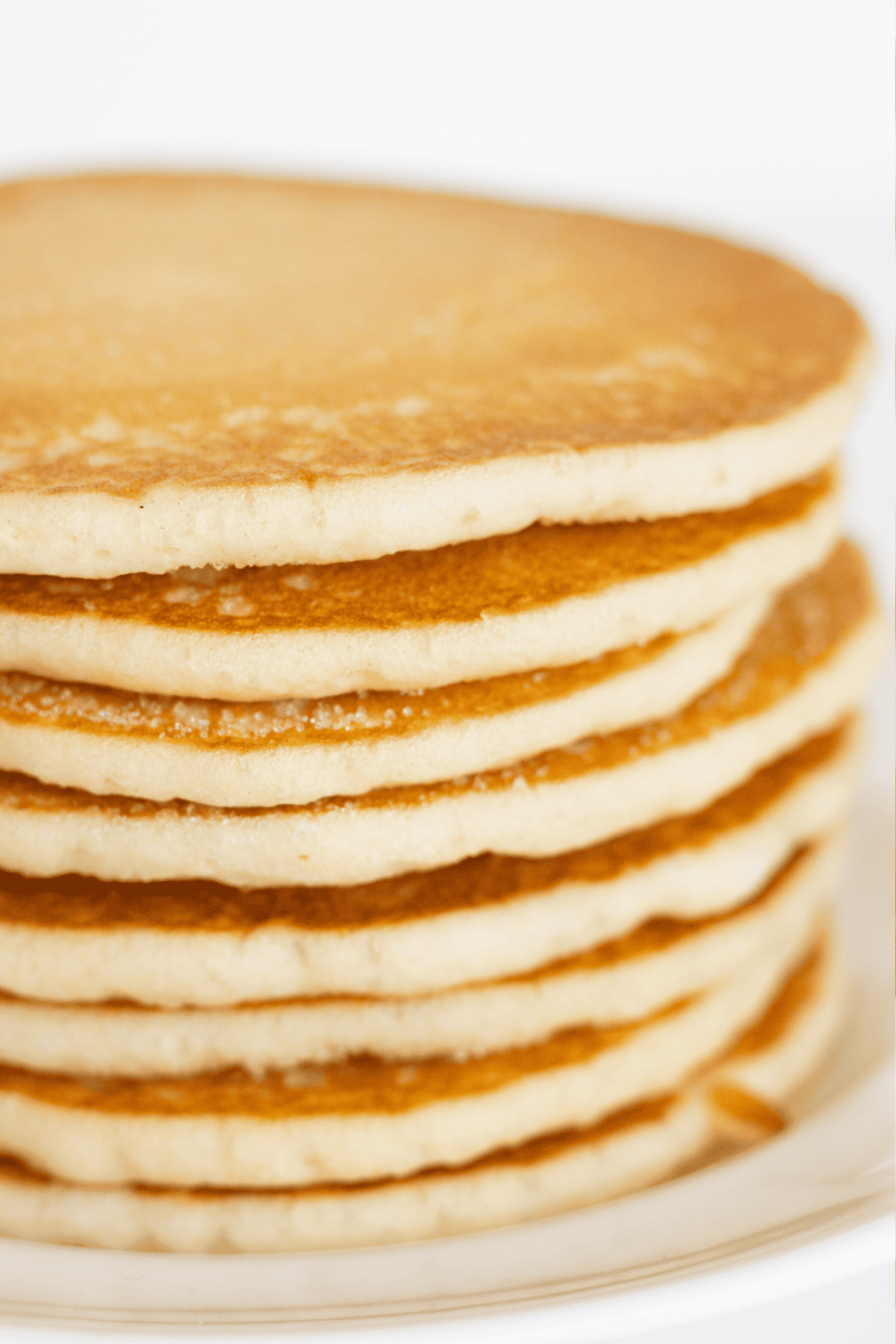 A stack of pancakes at my grandparents house.