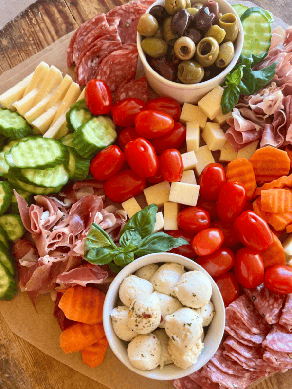 A charcuterie board for friends.