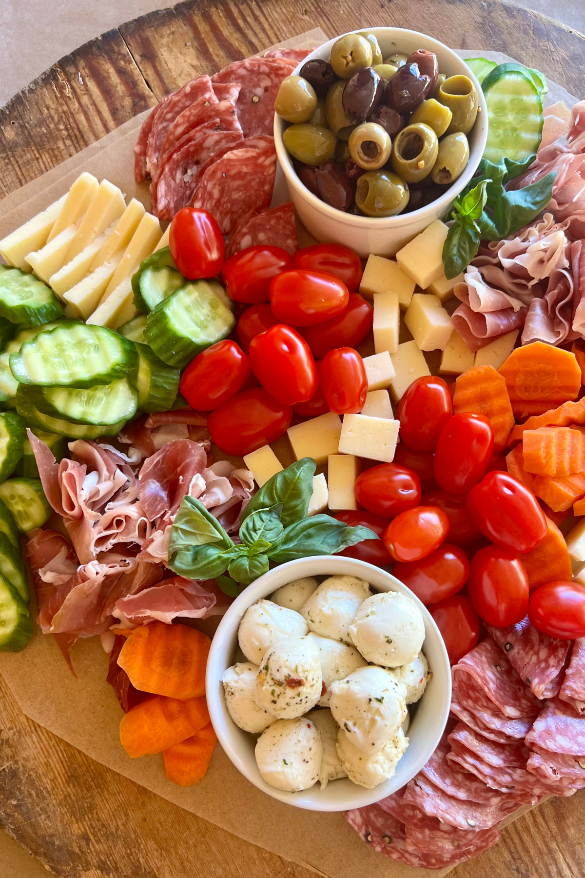 A charcuterie board for friends.
