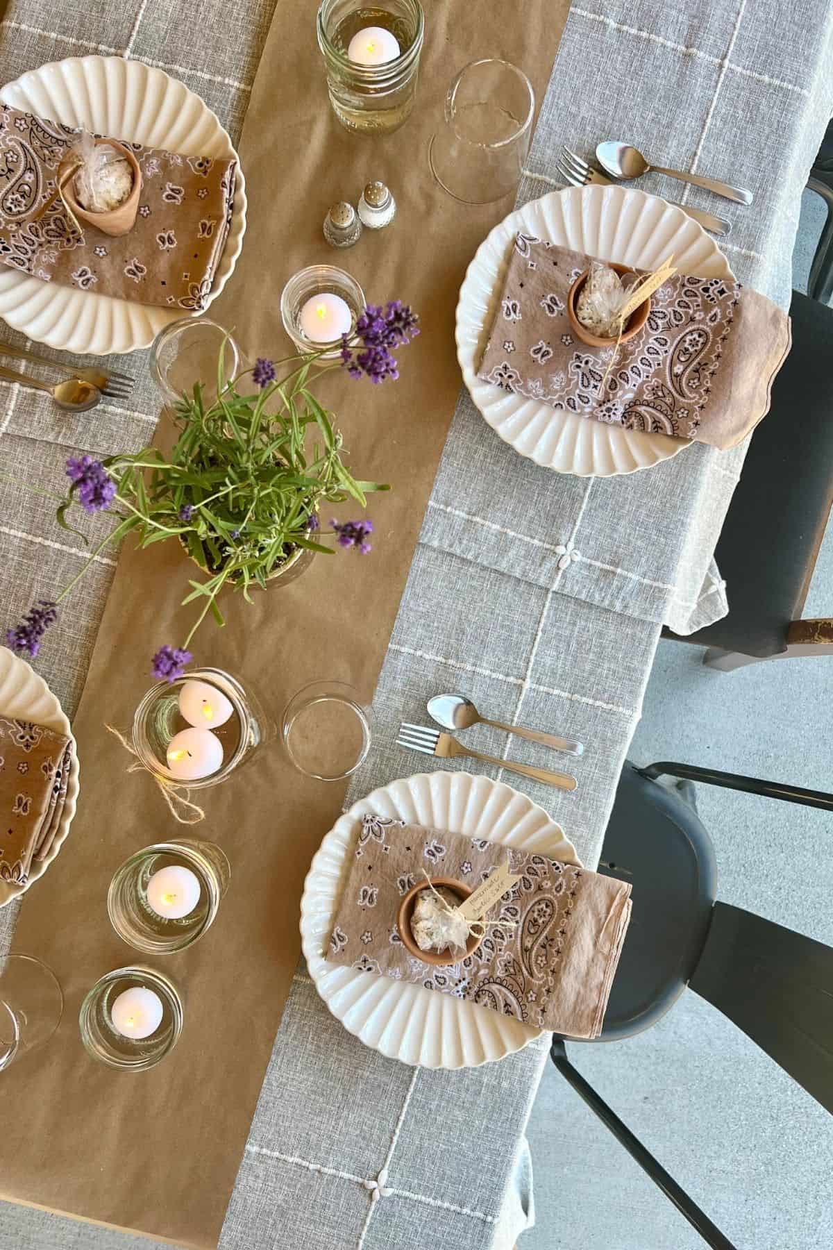 A well set table on an ordinary day.